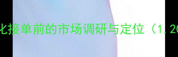 图片 网站优化接单前的市场调研与定位（1,200字）2