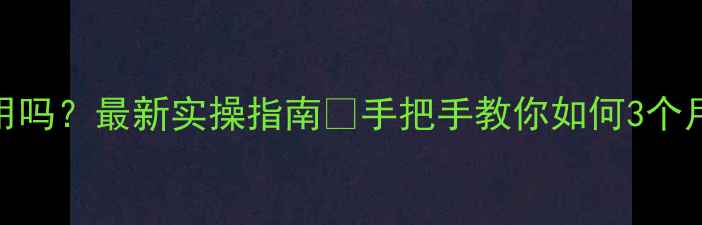 图片 网站优化有用吗？最新实操指南🔥手把手教你如何3个月流量翻倍！