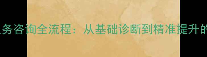 图片 网站优化服务咨询全流程：从基础诊断到精准提升的实战指南2