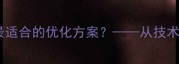图片 网站优化服务排名：如何选择最适合的优化方案？——从技术到流量，全面行业Top10服务商