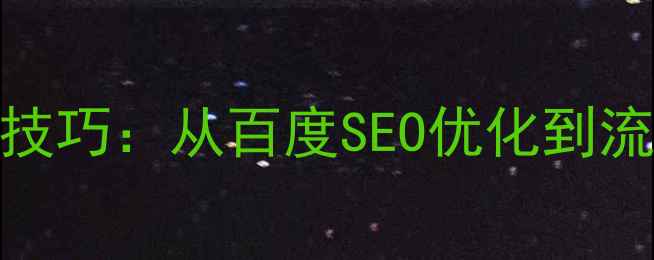图片 网站优化的5大核心技巧：从百度SEO优化到流量提升的实战指南2