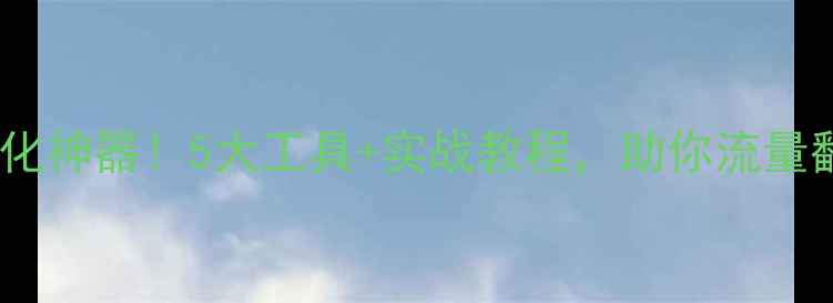 图片 网站优化神器！5大工具+实战教程，助你流量翻倍💥1