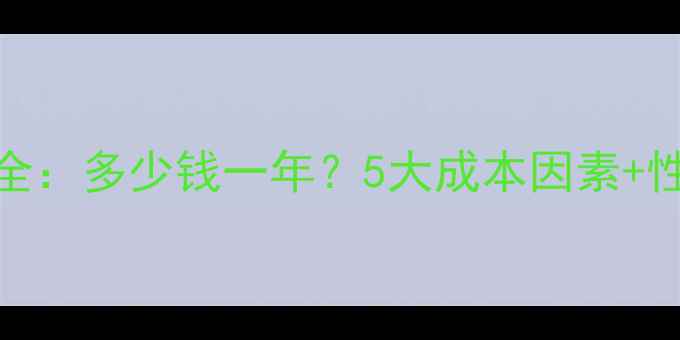 图片 网站优化费用全：多少钱一年？5大成本因素+性价比方案推荐