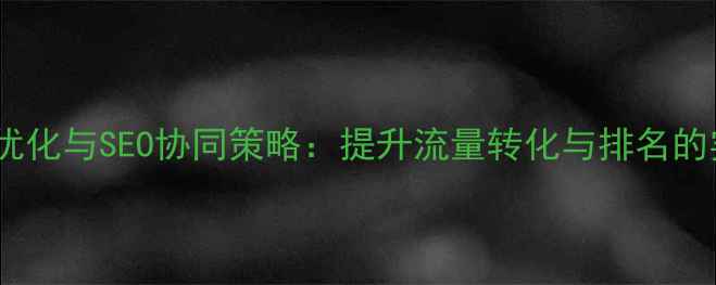 图片 网站广告优化与SEO协同策略：提升流量转化与排名的实战指南2