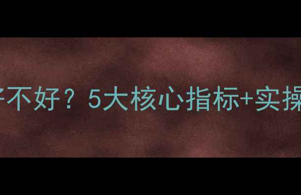 图片 网站推广优化效果好不好？5大核心指标+实操指南助你精准定位1