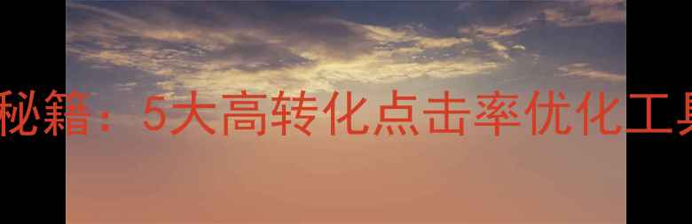 图片 网站流量暴涨秘籍：5大高转化点击率优化工具及操作指南2