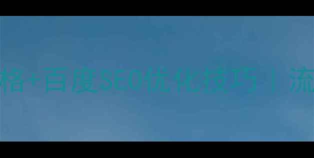 图片 网站首页设计风格+百度SEO优化技巧｜流量暴涨必看指南