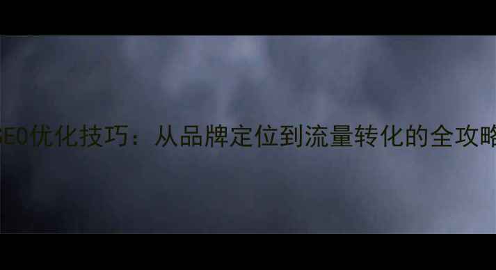 图片 网页设计命名5大SEO优化技巧：从品牌定位到流量转化的全攻略（附实战案例）2