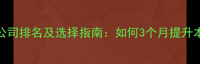 图片 聊城网站优化公司排名及选择指南：如何3个月提升本地搜索排名？