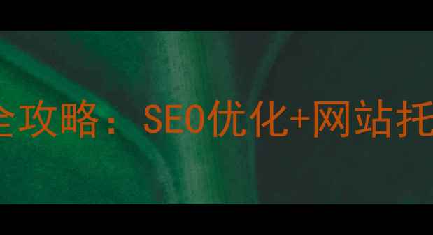图片 肇庆网站优化托管全攻略：SEO优化+网站托管一站式解决方案1
