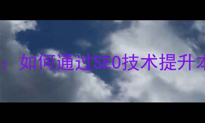 图片 茂名网站建设优化全攻略：如何通过SEO技术提升本地排名（含实操案例）1