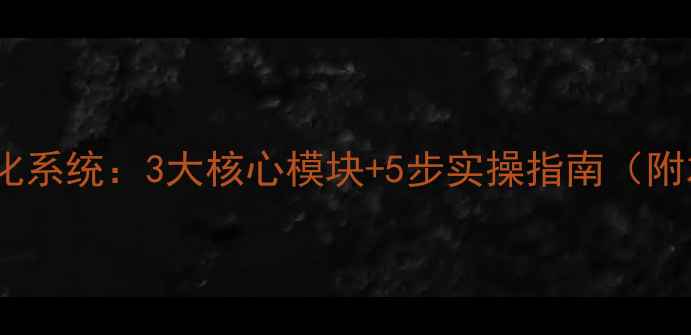 图片 茂名网站运营优化系统：3大核心模块+5步实操指南（附本地企业案例）2