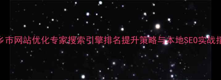 图片 萍乡市网站优化专家搜索引擎排名提升策略与本地SEO实战指南