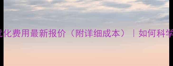 图片 营口网站优化费用最新报价（附详细成本）｜如何科学规划预算1