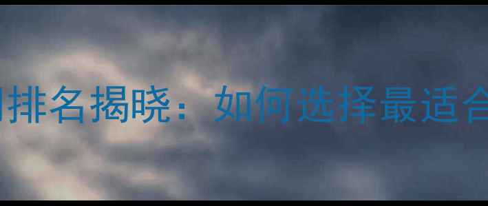 图片 营销网站优化公司排名揭晓：如何选择最适合的优化服务商？2