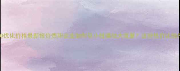 图片 贵阳网站SEO优化价格最新报价贵阳企业如何花小钱撬动大流量？这份性价比指南请收好！2