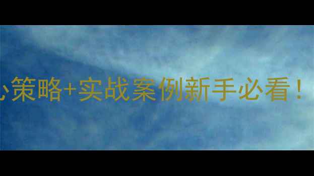 图片 资阳湖南网站优化3大核心策略+实战案例新手必看！手把手教你打造爆款网站