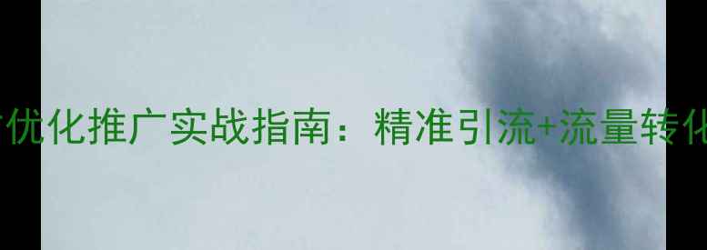 图片 重庆渝北区网站优化推广实战指南：精准引流+流量转化双效合一策略1