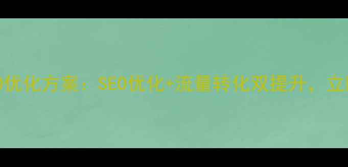 图片 金华本地企业专属SEO优化方案：SEO优化+流量转化双提升，立即咨询获取免费诊断2