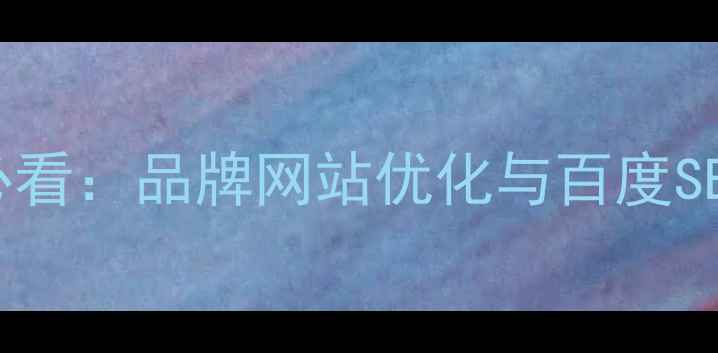 图片 锦州企业必看：品牌网站优化与百度SEO实战指南