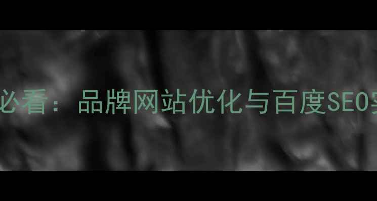 图片 锦州企业必看：品牌网站优化与百度SEO实战指南1