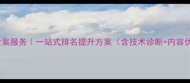 图片 长沙网站优化全案服务｜一站式排名提升方案（含技术诊断+内容优化+流量转化）