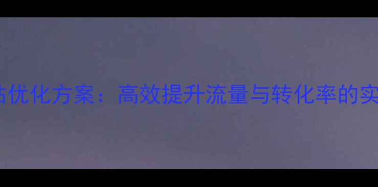 图片 长沙网站优化方案：高效提升流量与转化率的实战指南1