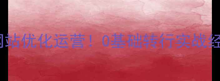 图片 长沙高薪急招网站优化运营！0基础转行实战经验远程岗位全1