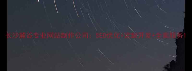 图片 长沙麓谷专业网站制作公司：SEO优化+定制开发+全案服务1