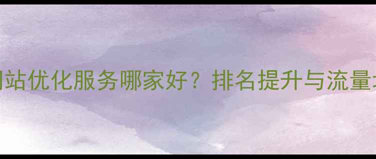图片 阜康本地网站优化服务哪家好？排名提升与流量增加全攻略