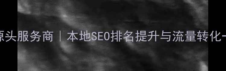 图片 青岛网站优化源头服务商｜本地SEO排名提升与流量转化一站式解决方案