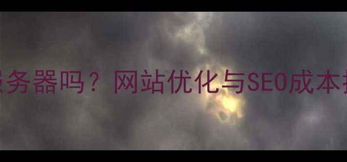 图片 静态网站需要服务器吗？网站优化与SEO成本控制的终极指南