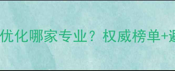 图片 高邮网站优化哪家专业？权威榜单+避坑指南1