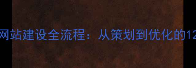 图片 龙华营销型网站建设全流程：从策划到优化的12个关键步骤