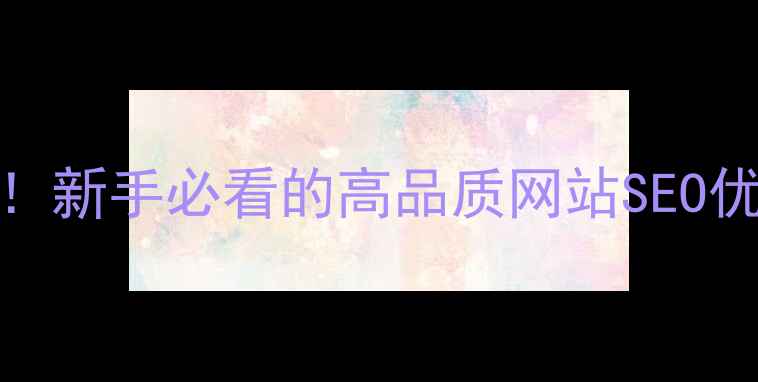 图片 🌟5大核心技巧+实战案例！新手必看的高品质网站SEO优化指南（附最新数据）🌟