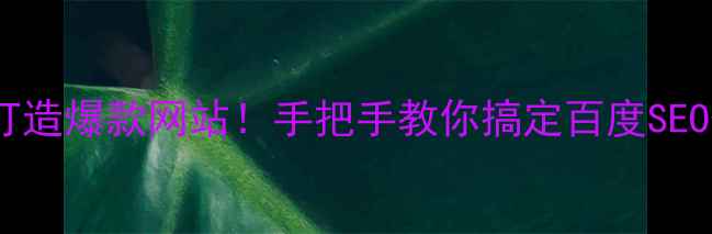 图片 🌟天度网络科技3步打造爆款网站！手把手教你搞定百度SEO优化（附实操案例）
