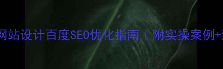 图片 🌟日本医疗网站设计百度SEO优化指南｜附实操案例+避坑干货🌟2