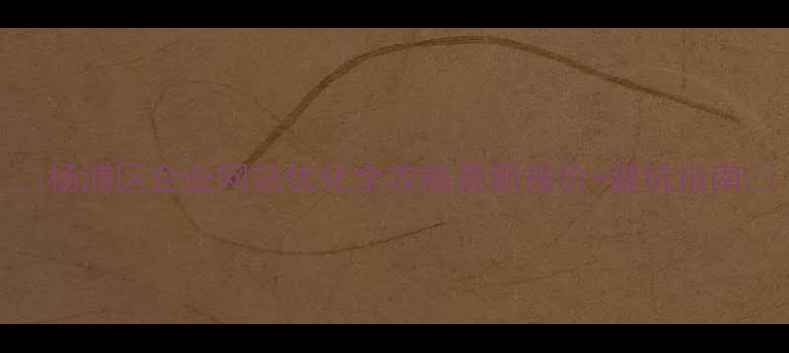 图片 🌟杨浦区企业网站优化全攻略最新报价+避坑指南🌟