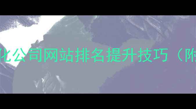 图片 🌟辽宁SEO优化公司网站排名提升技巧（附实操案例）2