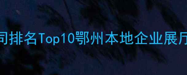 图片 🌟鄂州展览设计公司排名Top10鄂州本地企业展厅设计定制服务商🌟