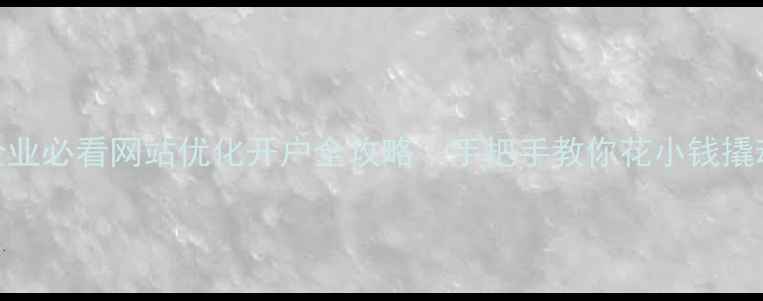 图片 🌟钟楼区企业必看网站优化开户全攻略｜手把手教你花小钱撬动百万流量