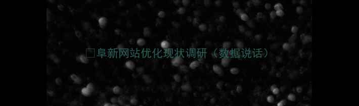 图片 🌟阜新网站优化现状调研（数据说话）