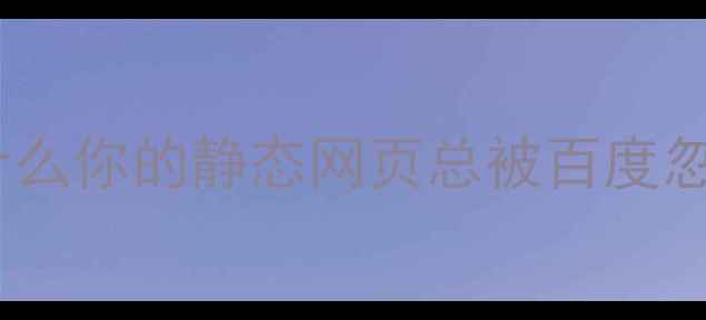 图片 💡为什么你的静态网页总被百度忽略？1