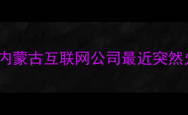 图片 💡为什么内蒙古互联网公司最近突然火出圈？1