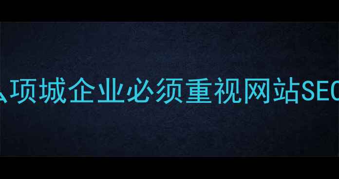 图片 💡为什么项城企业必须重视网站SEO优化？1