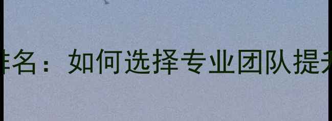 图片 💡国内网页设计公司排名：如何选择专业团队提升SEO与用户体验？🌟2