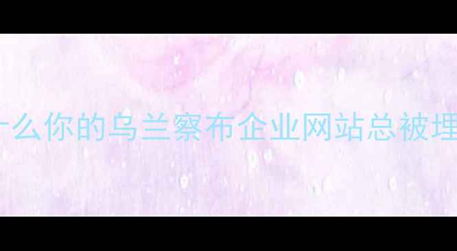 图片 📌为什么你的乌兰察布企业网站总被埋没？2