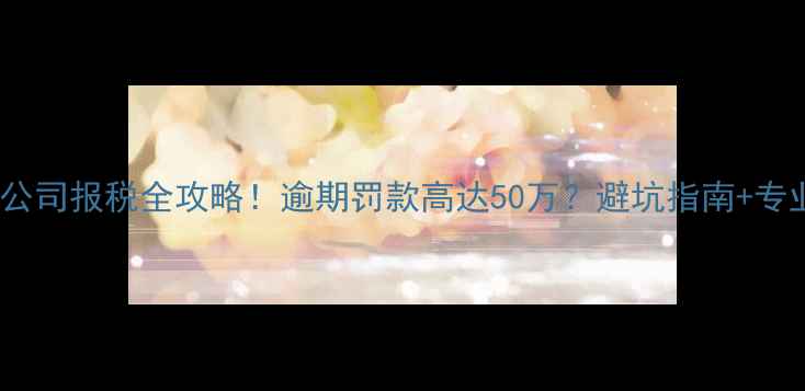 图片 📌最新菲律宾公司报税全攻略！逾期罚款高达50万？避坑指南+专业建议收好！2