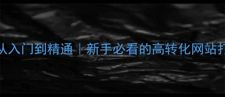 图片 📌百度SEO必看网站优化从入门到精通｜新手必看的高转化网站打造指南（附实操模板）2