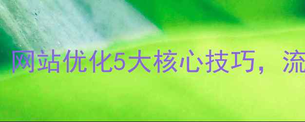 图片 🔥东莞洛阳企业必看！网站优化5大核心技巧，流量翻倍秘籍大公开！1